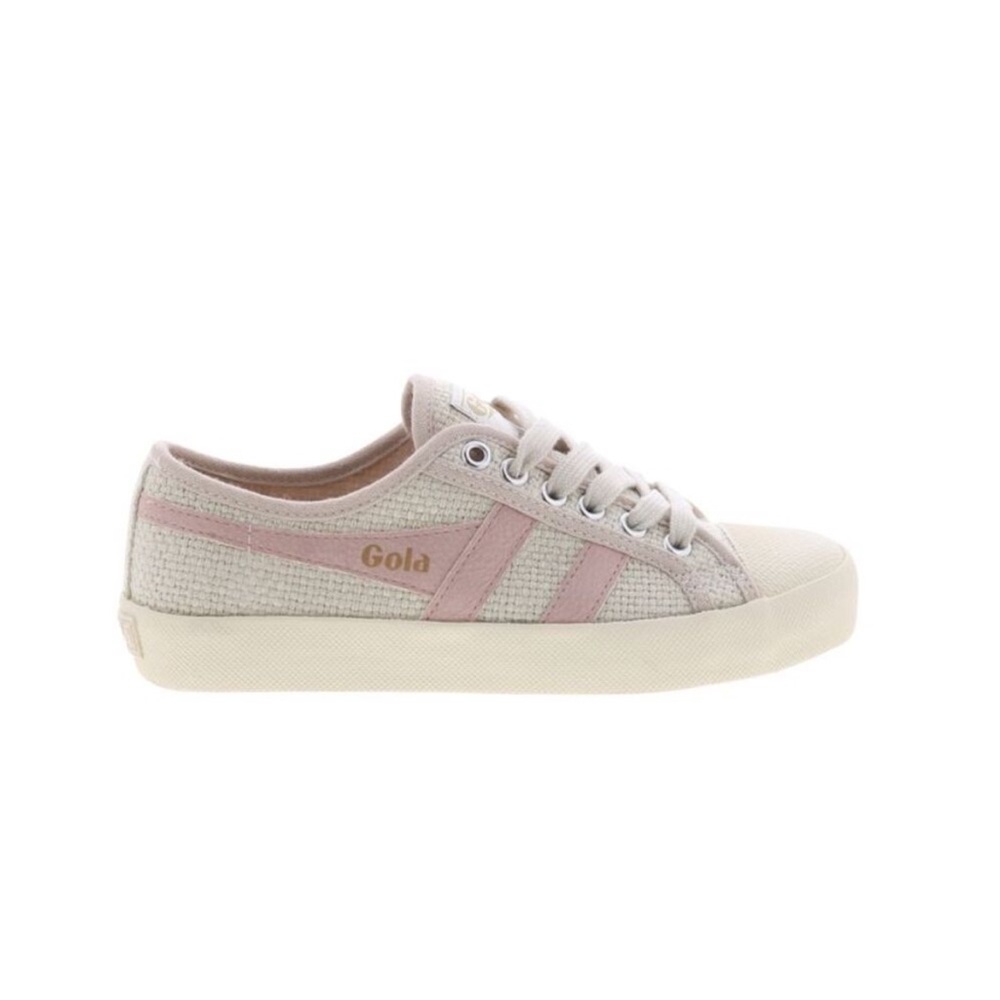 Gola Womens Coaster Raffia Beige Shoes size 7.5